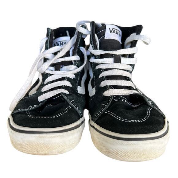 Vans Youth Sk8-Hi Black High Top Size 4 - Picture 1 of 9